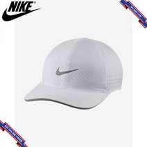 [미국정품] 나이키 드라이핏 에어로빌 페더라이트 러닝 캡모자 화이트 DC3598-100, ONE SIZE