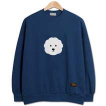 보들보들 비숑 오버핏 기모 맨투맨 (IN074)