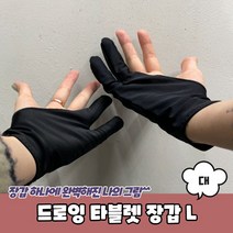 태블릿 타블렛 웹툰 만화 드로잉 장갑 대형