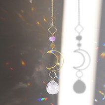 스테인드글라스 썬캐처 봄 드림캐처 선물 인테리어 창문 아크릴 DIY 모빌, D