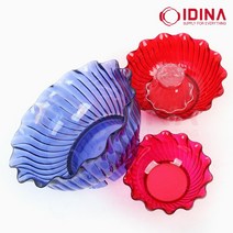 시리얼 과일화채 그릇 PC 튤립 예쁜 빙수볼 샐러드용볼, 중, 청색