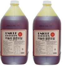 카놀라 팝콘 오일 (3.5kg x 2 ) 액상 버터 재료원료, 3.5kg