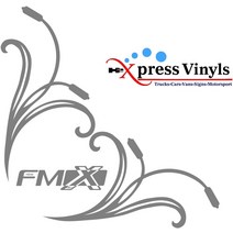 스탠다드메카닉 중장비 부품 볼보 fmx 창 데칼 x 2 트럭 그래픽 비닐 스티커 용 DIY, 검은색