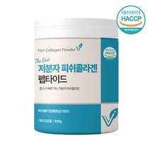 저분자 어린콜라겐 펩타이드 분말 3세대 초저분자 피쉬 어류 명태 껍질 비늘 먹는 콜라겐 가수분해 수용성 가루 100% 이너뷰티 식약처 HACCP, 300g X 1통