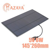 1pcs 태양 전지 5v 2w 3w 4w 6w 7w 출력 usb 태양 전지 애완 134, 5v6w