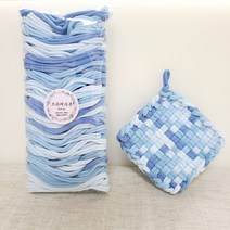 양말목공예 직조라벨 양말공예 양말목직조틀 파이핑끈 고무실 직조틀 좌식 사각수틀, 21.하늘믹스(100개입)