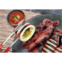 통오징어찜 오징어통찜 원양오징어 냉동오징어통찜 1kg, 1kg 5-6미, 1개