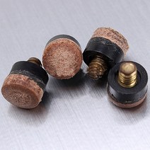 당구큐대 풀 스누커 당구 교체 부품용 큐 팁에 10개 10mm 나사, 없음
