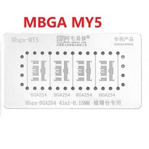 용접 용품 Amaoe BGA 스텐실 EMMC UFS 플래시 Nand Reballing 221 169 254 메모리 칩 지원 Macbook A1370 A, 05 MBGA  my5