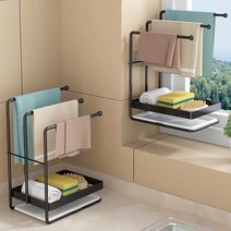 DND마켓 행주 수세미 걸이 거치대 (주)존글로벌, 골드