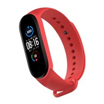 Xiaomi Mi 7 6 5 4 3 팔찌 실리콘 팔찌 손목 스트랩 MiBand 3 4 band5 band6 Smartwatch 액세서리, 04 4_03 For Mi Band 5