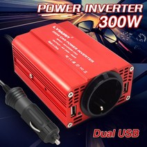 인버트 시거잭인버터 차량용인버터 인버터 자동차 전원 인버터 300W DC 12V AC 110V 220V 3.1A 듀얼 USB 어, 01 12V 110V 60HZ US