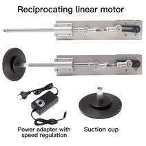 텔레스코픽 선형 액추에이터 dc 12v24v 3xlr 커넥터 흡입 컵 dc 선형 모터 왕복 메커니즘 포함, 02 12V 80mm 95rpm_02 US Plug