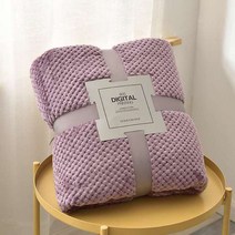 황토이불 중력 수피마 데일리라이크 이불 푹신한 격자 무늬 소파 코랄 플리스 담요 솔리드 컬러 장식 소파