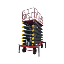 고소 작업대 유압 고정 차량 사다리 작업 시저 리프트, 상세이페이지 참고, 1000kg 6미터 380V220V 중하나선택