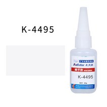 견고한 Kafuter K-4406 20g 인스턴트 강한 접착제 빠른 건조 PC ABS 아크릴 플라스틱 유리 목재 방수 투명, 03 K-4495 20g