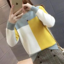 엘레스 여성스웨터 기본핏 여성니트 스웨터 니트 라운드넥