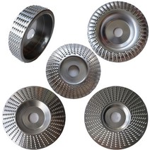 목공방 나무 홈파기 1/5pcs 보어 16 22mm 연마 휠 로터리 디스크 샌딩 목재 조각 도구 앵글 그라인더, [02] 5PCS, [01] Bore 16mm