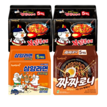 삼양 삼양라면 120g x 5P + 불닭볶음면 140g x 5P x 2개 + 짜짜로니 140g x 5P, 40개