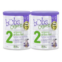 Bubs GrassFed Follow-on Milk Formula 버즈 2단계 그래스 페드 팔로우온 6-12개월 800g 2팩