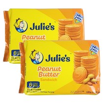 줄리스 피넛버터 샌드위치 비스킷 150g, 2개