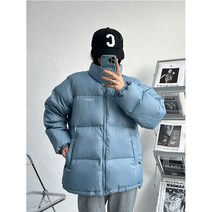 캐주얼 엄마선물 베이직 루즈핏 40대 겨울 미시 아우터 오버핏 덕 여성 숏 오리털 경량 패딩