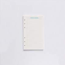 스터디플래너 다이어리 40매 a5a6 6 링 바인더 리필 노트북 스케줄러 수첩 29, a6 할 일 목록