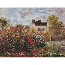 포토스티치 십자수명화도안-아르장떼이유 정원 E type /Claude Monet