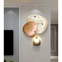 인테리어 LED 벽시계 무소음 시계 장식 거실 벽시계, A 50x65cm