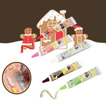 펜촉이 얇은 데코펜 초코펜 5종 홈 베이킹 쿠키 케익 글씨 패턴 문양 꾸미기, 레드