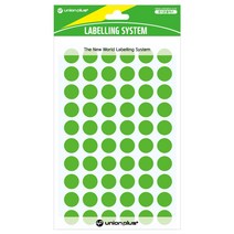 유니온플러스 unionplus 원형스티커일반(302/형광녹색) UL-302LGN 12mm 1개
