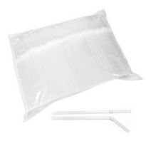 대성산업 자바라 투명 개별 스트로우 7 x 250 mm, 250개입, 6개