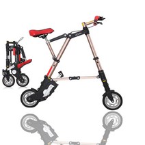 휴대용 미니벨로 공원 폴딩 접이식 바이크 자전거, 블루 18인치 하이버전  1.65cm이상 적합