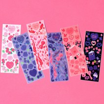 비온뒤 하우스 파티 트윙클 씰스티커 (다꾸 데코용품), 핑크 새비지 하우스