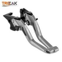 새로운 로고 트레이서 900 야마하 TRACER900 2021 2022 오토바이 CNC 알루미늄 조정 가능한 짧은 브레이크 클러치 레버, TITANIUM BLACK