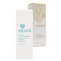 민감피부 선크림 모아니 오가닉스 유브이 스킨 프로텍트 밀크(바닐라 화이트) spf50+ pa++++ 페이스 (바닐라 화이트)