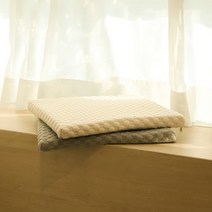 스너그홈 천연라텍스 오가닉방석 40x40x3cm, 오가닉그레이