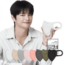 시노텍스 컬러 귀편한 미세먼지 KF94 마스크 새부리형 50매, 중형(M) 50매, KF94카키