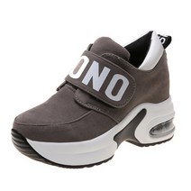 연예인 스타일 통굽 키높이 여성화 하이힐 스니커즈 매직테이프 슬립온 데일리슈즈