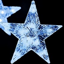 감성 LED 별모양전구 창문 커튼형 줄줄이 전구 커피숍 야외 옥상 크리스마스트리 줄 조명, 남색