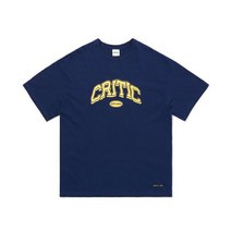 크리틱 멜팅 로고 반팔 티셔츠 Deep 네이비