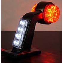 화물차 트레일러 차폭등 후미등 12V 용달 램프 라이노 스카니아 덤프트럭 메가 탑차 공사차 국산 츄레라 2.5톤 현대 윙바디 1톤 대형차 뿔등 코너등, 레드