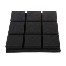 흡음재 방음 자재 부스 129513 30x30x5cm 폼 스튜디오 어쿠스틱 사운드 처리 흡수 웨지 타일 소음, 검정