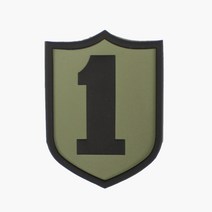 실리콘 사단 마크 1사단 군용 군인약장 패치 와펜