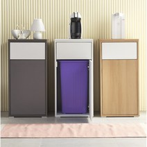 하이앤드리 포리 정수기 다이 선반 받침대 휴지통 사무실 주방 서랍장 3단 2단 도어형 틈새장, 그레이