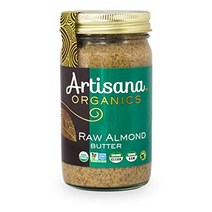 artisana Organics 생 아몬드 버터 397g 무설탕 야자유 비건 팔레오 및 케토 친화적 비 GMO 유가공품 식품