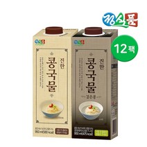 연세 정식품 진한 콩국물 950ml 12입 일반 검은콩, 진한 콩국물 검은콩 950ml 12입