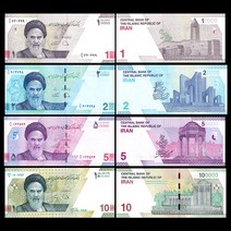 이란 4매/세트 (10000-100000 rials) 새 버전 작은 세트 기념주화 희귀주화 대박선물