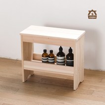 [참생활] 히노끼 편백나무 원목 수납의자 벤치형, 단품