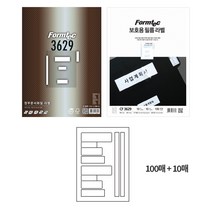 폼텍 정부문서화일 라벨 10칸 LS-3629 100p + 보호용 필름 라벨 10p, 1세트